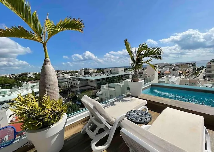 Penthouse On 5av! Private Pool! Rooftop With Ocean View Playa del Carmen